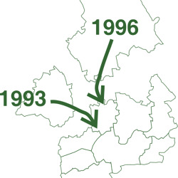1993 - Das Verbandsgebiet vergrößert sich